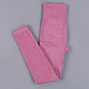 Calça legging sem costura de cintura alta