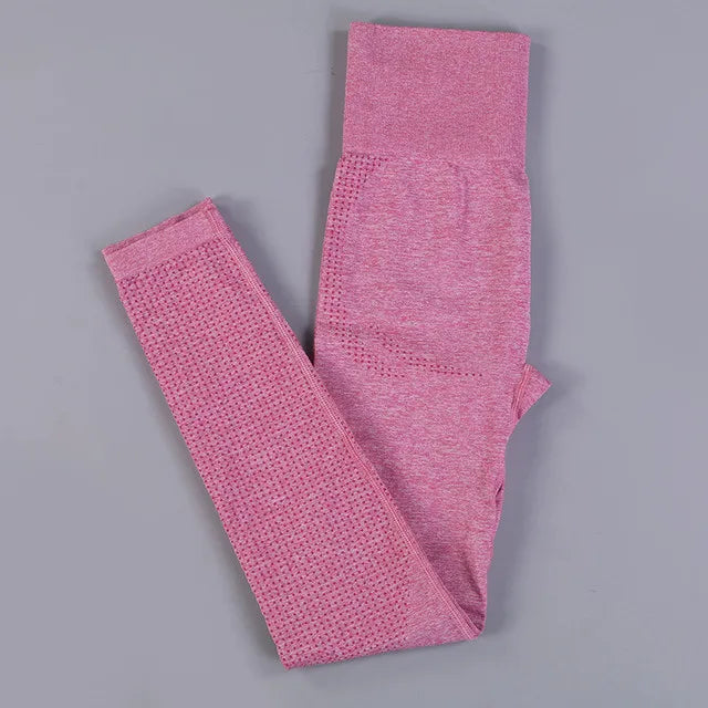Calça legging sem costura de cintura alta