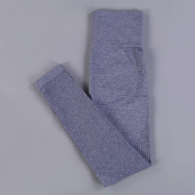 Calça legging sem costura de cintura alta
