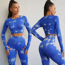 Conjunto yoga frio, sem costura