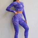 Conjunto yoga frio, sem costura