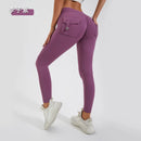 Calça legging feminina cintura alta & bumbum alto