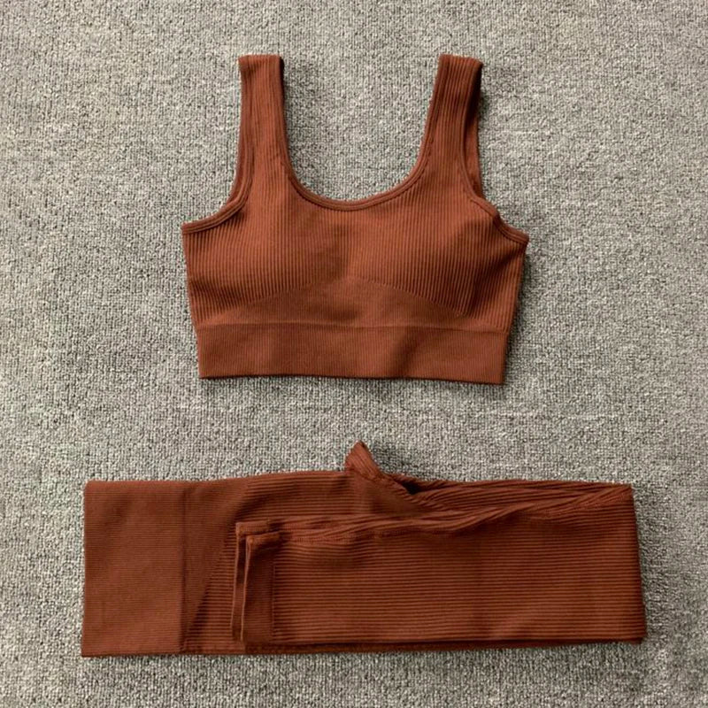 Conjunto de ioga top & calça sexy