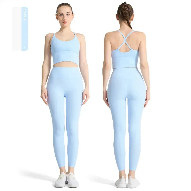Conjunto de ioga feminino de 2 peças