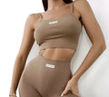 Conjunto de yoga russa sem costura