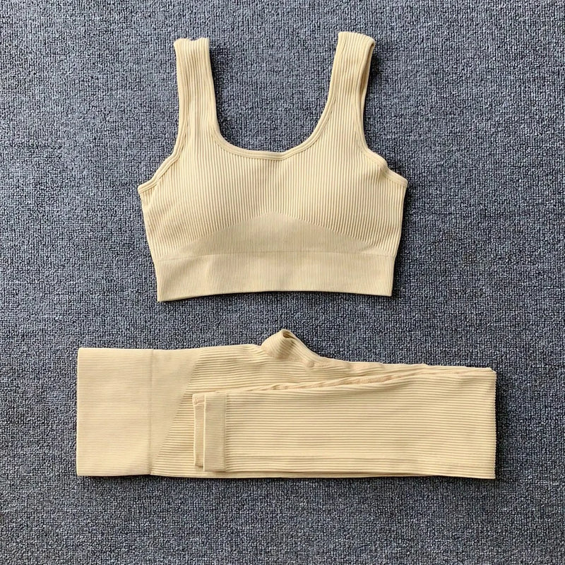 Conjunto de ioga top & calça sexy