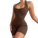 Macacão feminino sem costas para ioga