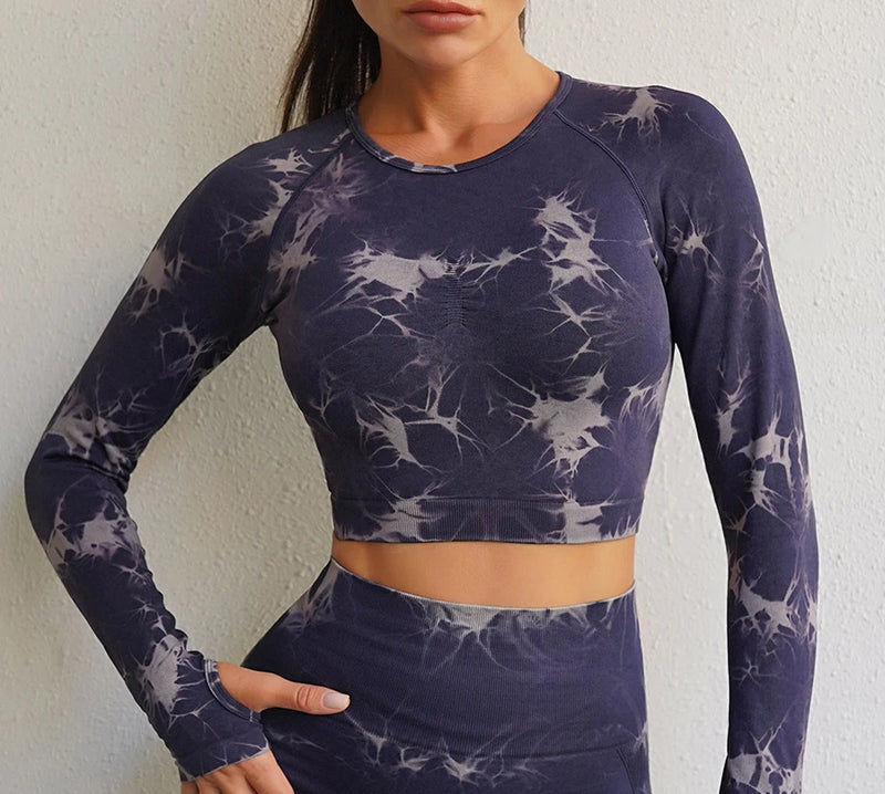 Conjunto yoga frio, sem costura