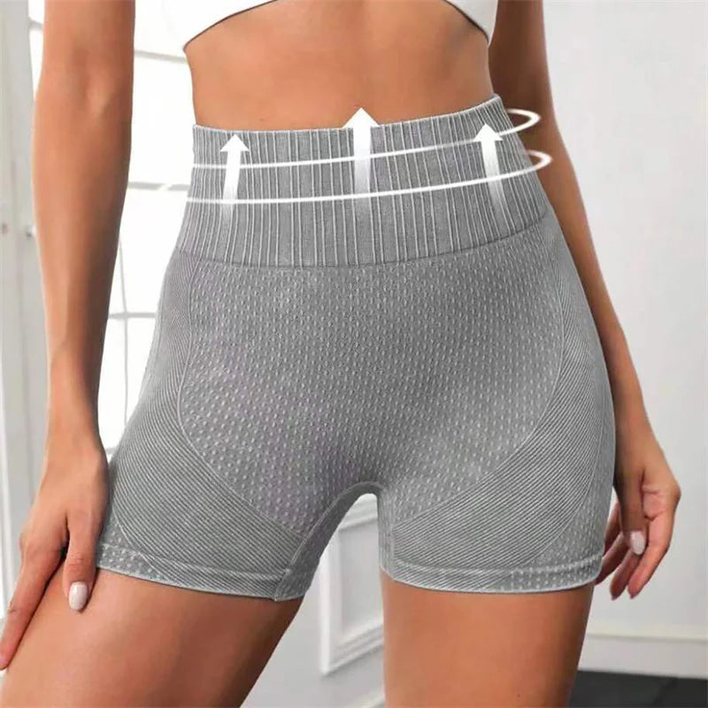 Shorts de ioga femininos respiráveis