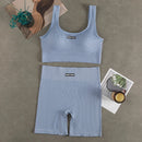 Conjunto de ioga feminino sem costura