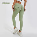 Calça legging feminina cintura alta & bumbum alto