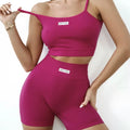 Conjunto de yoga russa sem costura