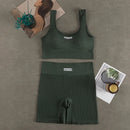 Conjunto de ioga feminino sem costura