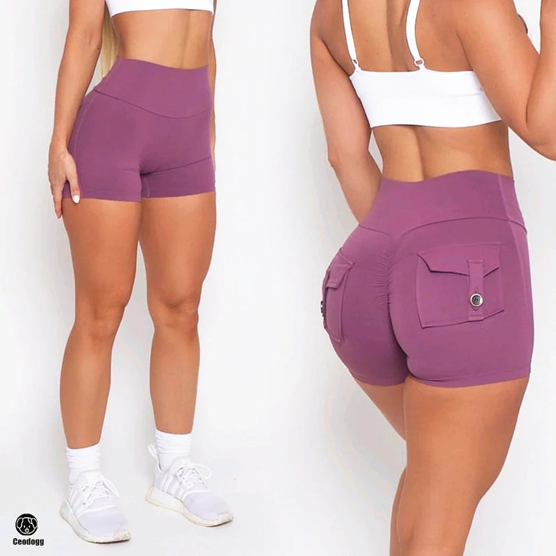 Calça legging feminina cintura alta & bumbum alto