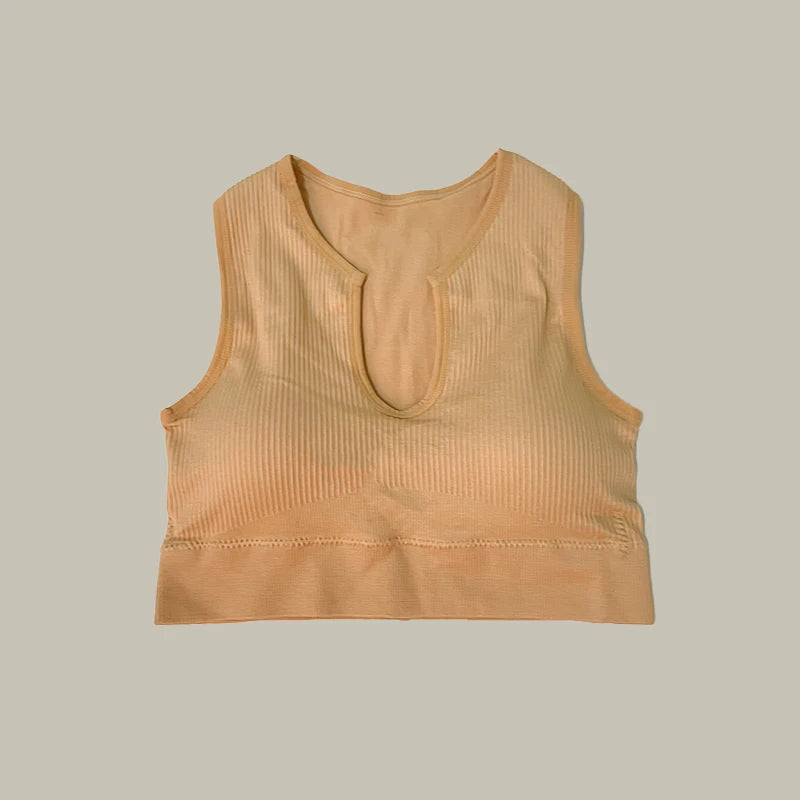 Conjunto de ioga decote com bojo sexy