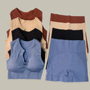 Conjunto de ioga decote com bojo sexy