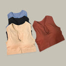 Conjunto de ioga decote com bojo sexy