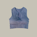 Conjunto de ioga decote com bojo sexy